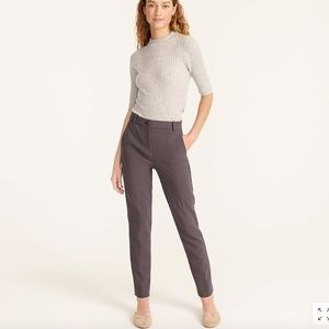 NWT J. Crew High-rise Cameron Pant in Charcoal Gray Size 12